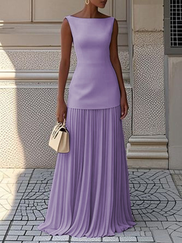 JULIET – TIJDLOZE ELEGANTIE MOUWLOZE MAXI-JURK