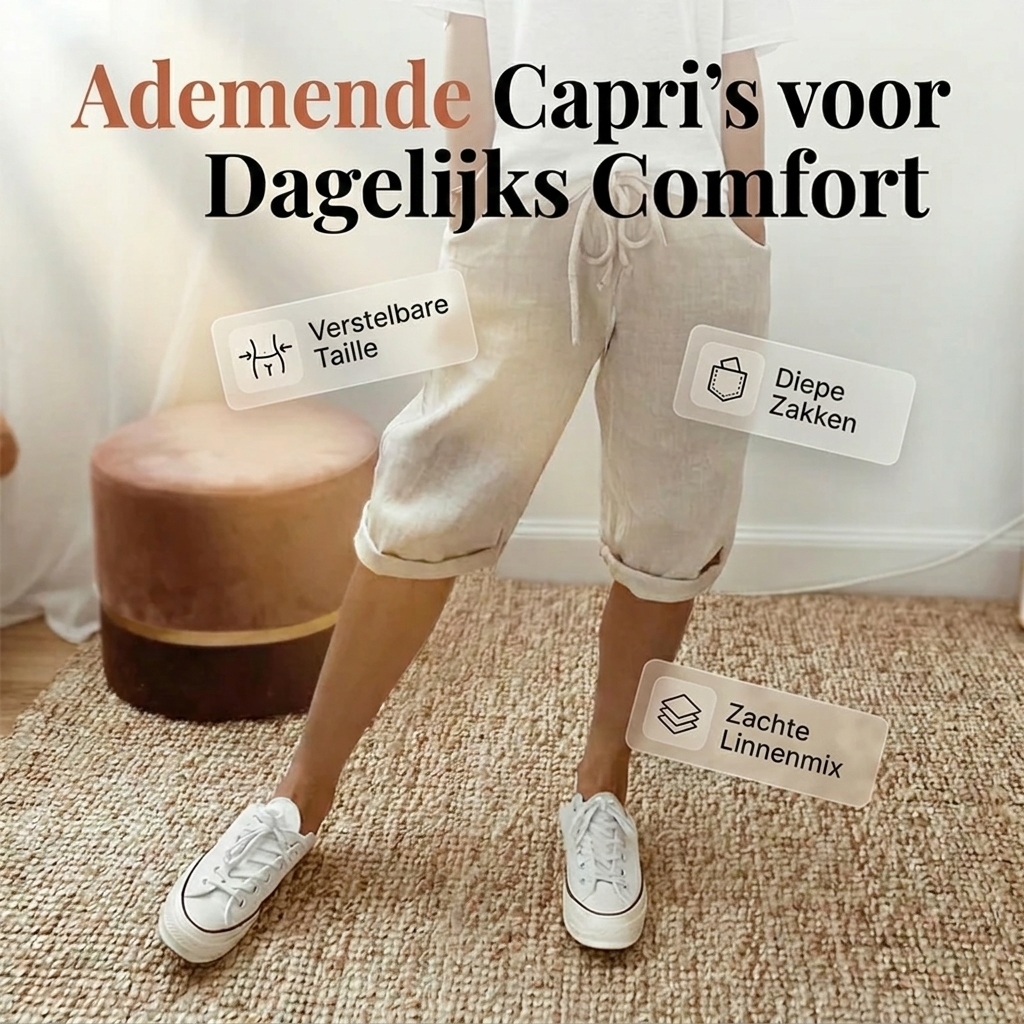 Vermeulen® | Katoen linnen Dames Shorts